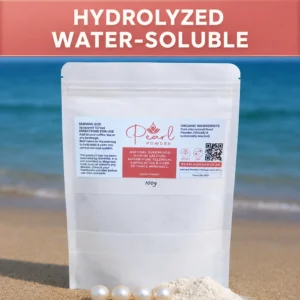 Hydrolyzed Freshwater Pearl Powder 100g water-soluble pouch for beauty rituals, mineral support and warm drinks